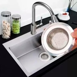 Kit 10 Ralo Ralinho Pia Cozinha Pia Americana Aço Inox 7,5cm - 3