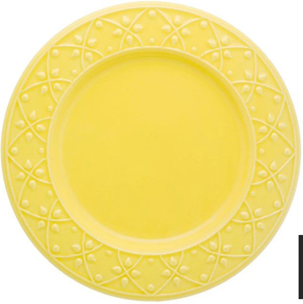 Aparelho De Jantar E Café Sicília 30 Peças Porcelana Oxford sicilia Amarelo - 6