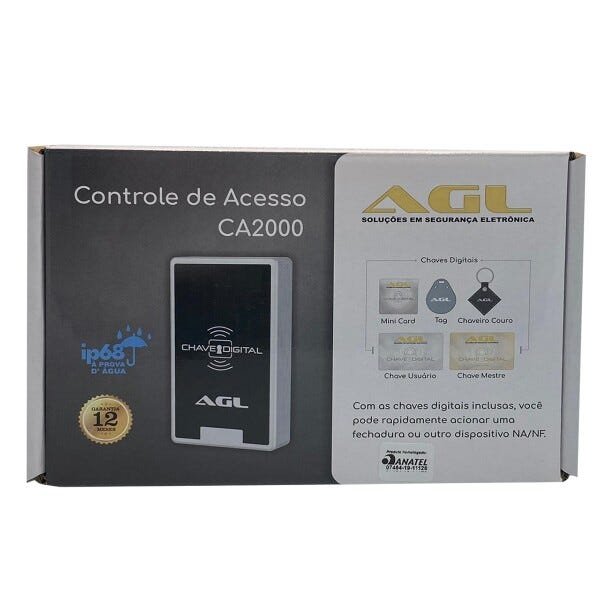Kit Controle de Acesso Rfid Ca2000 Agl À Prova DÁgua Ip68 - 4