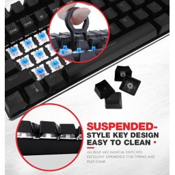 Teclado Havit Mecanico HV-KB435L Outemu Brown - 4