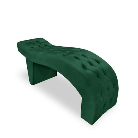 Maca Cama Suede para Salão de Estética Cílios Maquiagem:verde