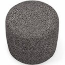 Ver imagem 2 de Puff Redondo 50cm Sala de Estar Living Coliseu W01 Linho Mescla Chumbo - Lyam Decor
