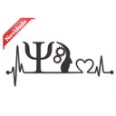 Ver imagem 1 de Quadro Profissões PSICOLOGIA Mdf PREMIUM Decorativo - Preto