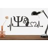 Quadro Profissões PSICOLOGIA Mdf PREMIUM Decorativo - Preto - 3