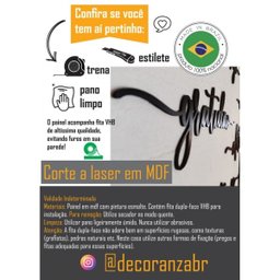Quadro Profissões PSICOLOGIA Mdf PREMIUM Decorativo - Preto - 5