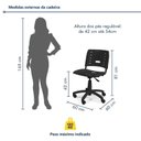 Ver imagem 4 de Kit 6 Cadeiras de Escritório Base Giratória Elo Preto