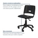 Ver imagem 7 de Kit 6 Cadeiras de Escritório Base Giratória Elo Preto