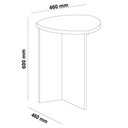 Ver imagem 3 de Mesa de Apoio para Sala 45 Cm 4444 Cedro Arly Cedro