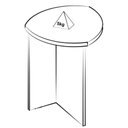 Ver imagem 4 de Mesa de Apoio para Sala 45 Cm 4444 Cedro Arly Cedro
