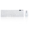 Kit Teclado e Mouse sem Fio WIRELESS2.4GHZ SLIM Branco - 1