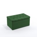 Ver imagem 3 de Kit Cabeceira Estofada Decorativa Box Rana 90 Para Cama de Solteiro e Calçadeira Sagitarius Sued Ver