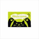 Ver imagem 2 de TAPETE GATO WELCOME, MEDIDA PORTA VERDE LIMÃO