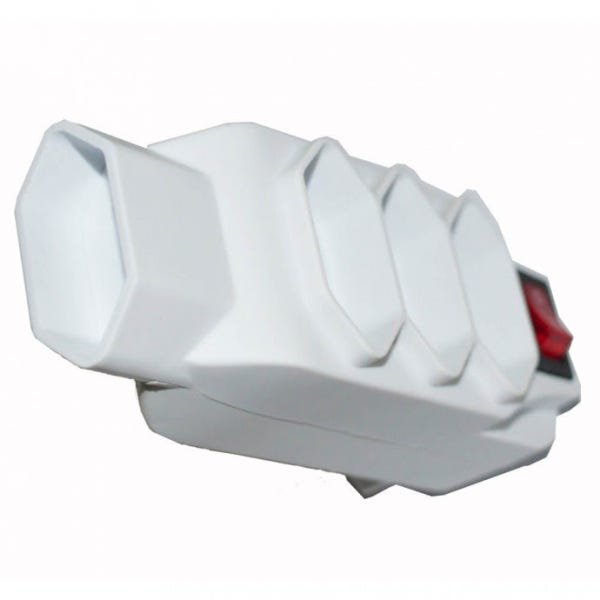 KIT COM 2 ADAPTADOR UNIVERSAL 2P+T 4 TOMADA COM CHAVE LIGA/DESLIGA - 5