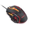 Mouse Gamer Multilaser 2400DPI Preto / Laranja Com LED Vermelho MO270 - Laranja - 2