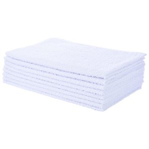 Kit 8 Toalhas Rosto Salão Perfeito Estilo - Branco