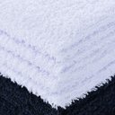 Ver imagem 2 de Kit 8 Toalhas Rosto Salão Perfeito Estilo - Preto e Branco