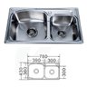 Cuba Inox Cozinha Modelo 7843D Medidas - 780 430 210 - 5