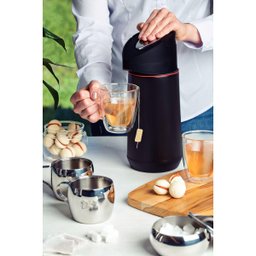 Garrafa Térmica Tramontina Exata em Aço Inox Preto 1,2 L - 6