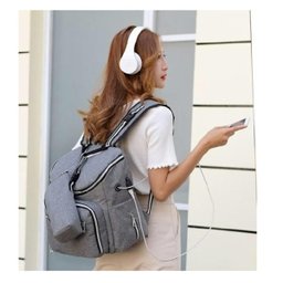 Mochila Para Viagem Faculdade Trabalho Saída Fone E Usb - 8