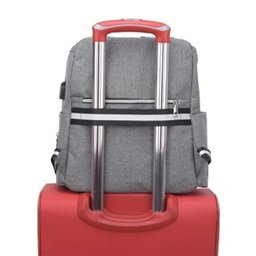 Mochila Para Viagem Faculdade Trabalho Saída Fone E Usb - 4