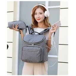 Mochila Para Viagem Faculdade Trabalho Saída Fone E Usb - 9