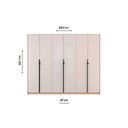 Ver imagem 2 de Guarda Roupa Casal 6 Portas e 4 Gavetas Ph 1807 Carvalho Nature/off White - Herval