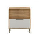 Ver imagem 2 de Balcão de Cozinha 80 Cm 1 Porta 1 Gaveta 100% Mdf Amêndoa/off White - Rio Doce