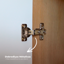 Ver imagem 7 de Guarda-Roupa 4 Portas e 2 Gavetas Smart Freijó/Branco