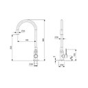 Ver imagem 2 de Torneira para Cozinha de Mesa Bica Flexivel Colors Vermelho - Celite - B5004CECR0