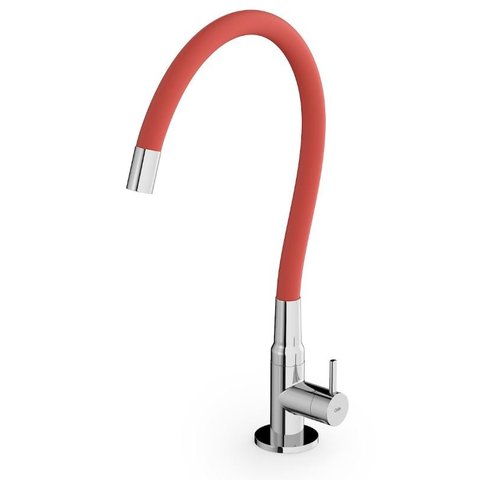 Torneira para Cozinha de Mesa Bica Flexivel Colors Vermelho - Celite - B5004CECR0