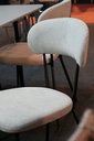 Ver imagem 3 de Conjunto 4 Cadeiras Jantar Moderna Design Lançamento:off White/preto
