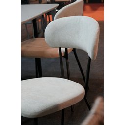 Conjunto 4 Cadeiras Jantar Moderna Design Lançamento:off White/preto - 3