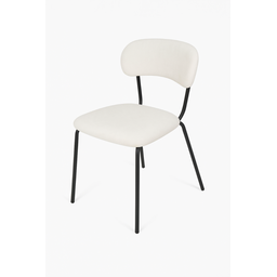 Conjunto 4 Cadeiras Jantar Moderna Design Lançamento:off White/preto - 5