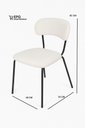 Ver imagem 7 de Conjunto 4 Cadeiras Jantar Moderna Design Lançamento:off White/preto