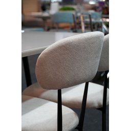 Conjunto 4 Cadeiras Jantar Moderna Design Lançamento:off White/preto - 2