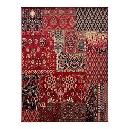 Tapete Patchwork Herat Vinho - 2,00 x 3,00 - 1