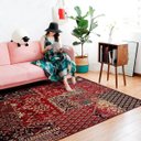 Ver imagem 2 de Tapete Patchwork Herat Vinho - 2,00 X 3,00