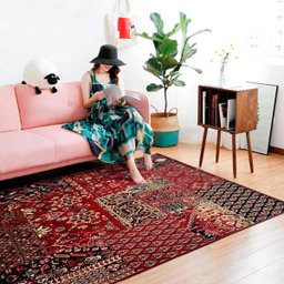 Tapete Patchwork Herat Vinho - 2,00 x 3,00 - 2