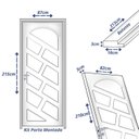 Ver imagem 3 de Kit Porta de Madeira 210x82cm Batente 18cm Spazio Eco Uniportas Abertura Direita Natural