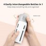 Conjunto De Frascos Viagem Para Viagens Recarregável 4-Em-1 - 2