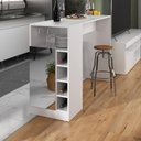 Ver imagem 1 de Bancada Balcão/mesa de Cozinha com Adega 1 Porta e Espelho Multimóveis Mp2248