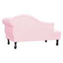 Ver imagem 4 de Recamier Divã Larissa Capitonê Lado Esquerdo Corino Cores - S.A Móveis - Rosa Bebê