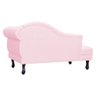 Recamier Divã Larissa Capitonê Lado Esquerdo Corino Cores - S.A Móveis - Rosa Bebê - 4