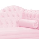 Ver imagem 2 de Recamier Divã Larissa Capitonê Lado Esquerdo Corino Cores - S.A Móveis - Rosa Bebê