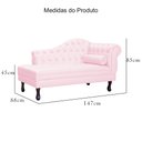 Ver imagem 6 de Recamier Divã Larissa Capitonê Lado Esquerdo Corino Cores - S.A Móveis - Rosa Bebê