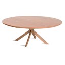 Ver imagem 1 de Mesa de Centro Alumínio / Madeira 80x25cm com Tampo Laminado