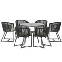 Ver imagem 1 de Mesa e 6 Cadeiras e Noronha Preto E5 Trama Original Preto