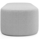 Ver imagem 4 de Cabeceira Cama Box Casal 160cm Lanna com Puff Recamier Doha W01 Bouclê Cinza - Lyam Decor