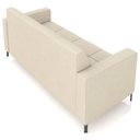 Ver imagem 7 de Sofá 3 Lugares Sala Living Industrial 180cm Senna K01 Veludo Bege - Lyam Decor