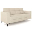 Ver imagem 1 de Sofá 3 Lugares Sala Living Industrial 180cm Senna K01 Veludo Bege - Lyam Decor